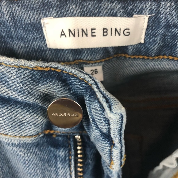 NWT Anine Bing Gabe Ripped Jeans 26 - Picture 9 of 13